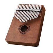 kalimba fleur bois foncé