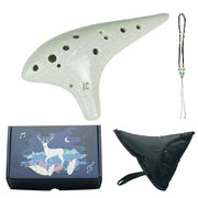 ocarina 12 trous blanc et accessoires