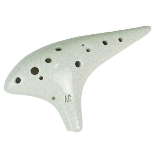 ocarina ceramique blanc